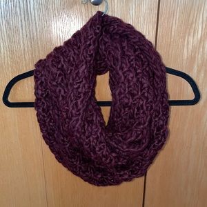 NWT Maroon Infinity Scarf